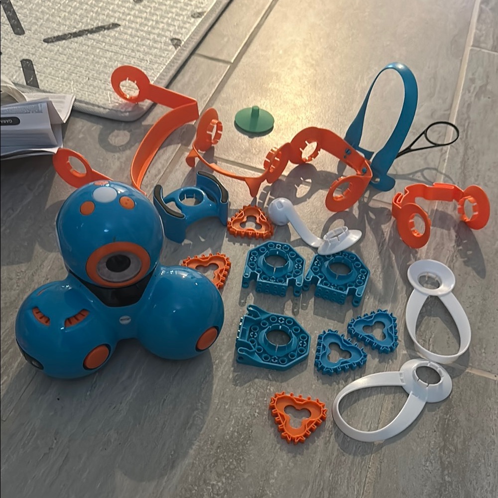Interactive Blue and Orange Robot Toy